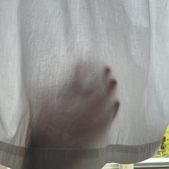 French vintage white cotton skirt with pockets - Picture 13 of 15